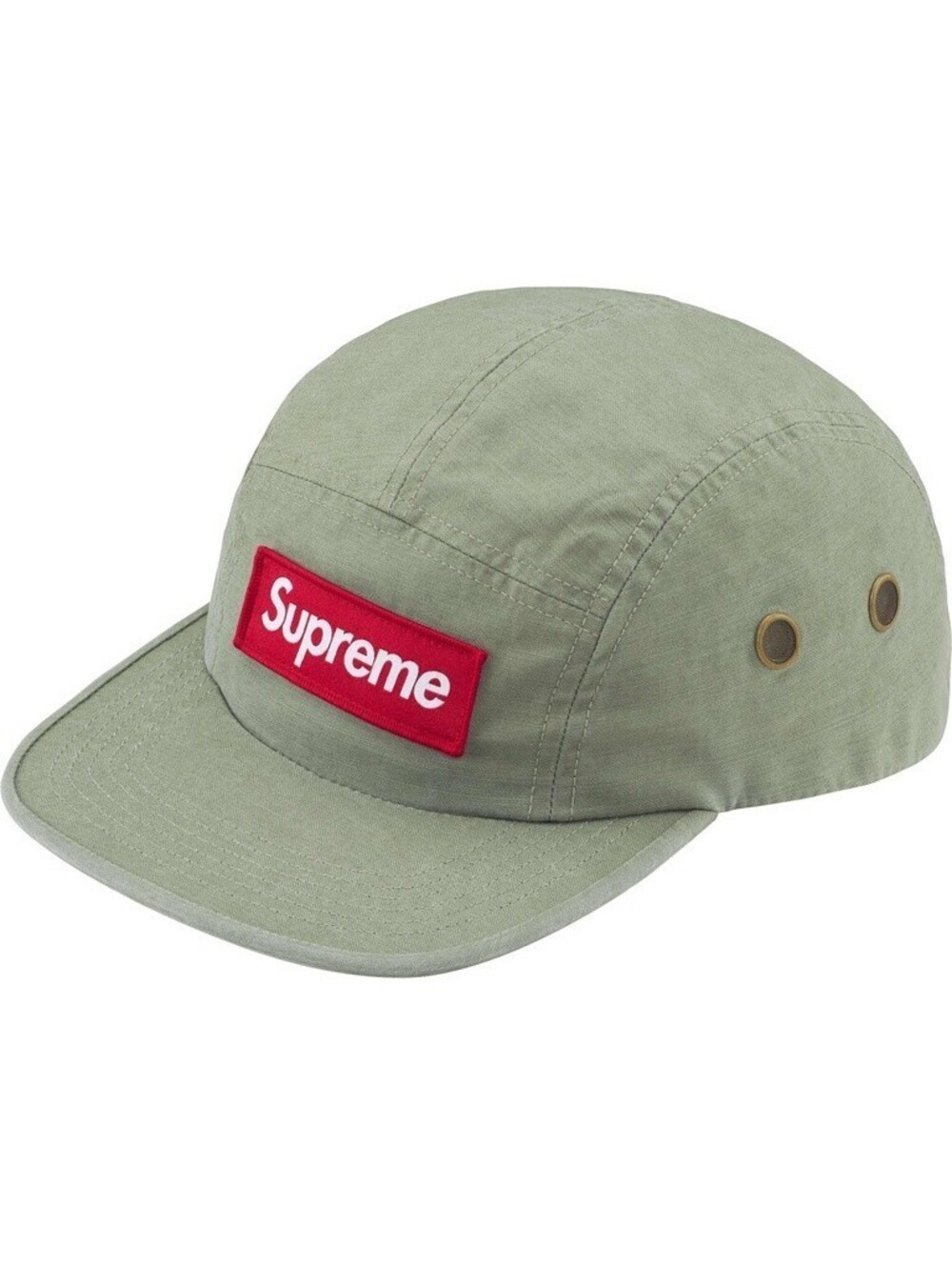 NEW Supreme Military Camp Cap Olive Hat W/ Enamel Pin FW24 Red Box Logo